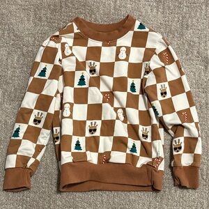 Play by Little Sleepies Holiday Checks Sweatshirt – 3T